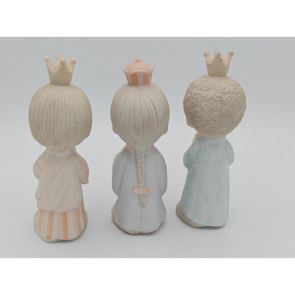 Precious Moments Wee Three Kings Figurine Set 3 Enesco E-5635 1981 - Picture 4 of 6